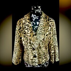 Leopard Faux Fur Blazer 🐆 🖤